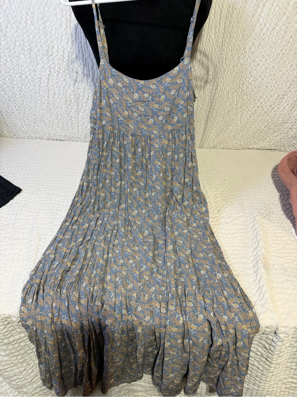 Carly Jean Los Angeles Blue Floral Maxi Dress